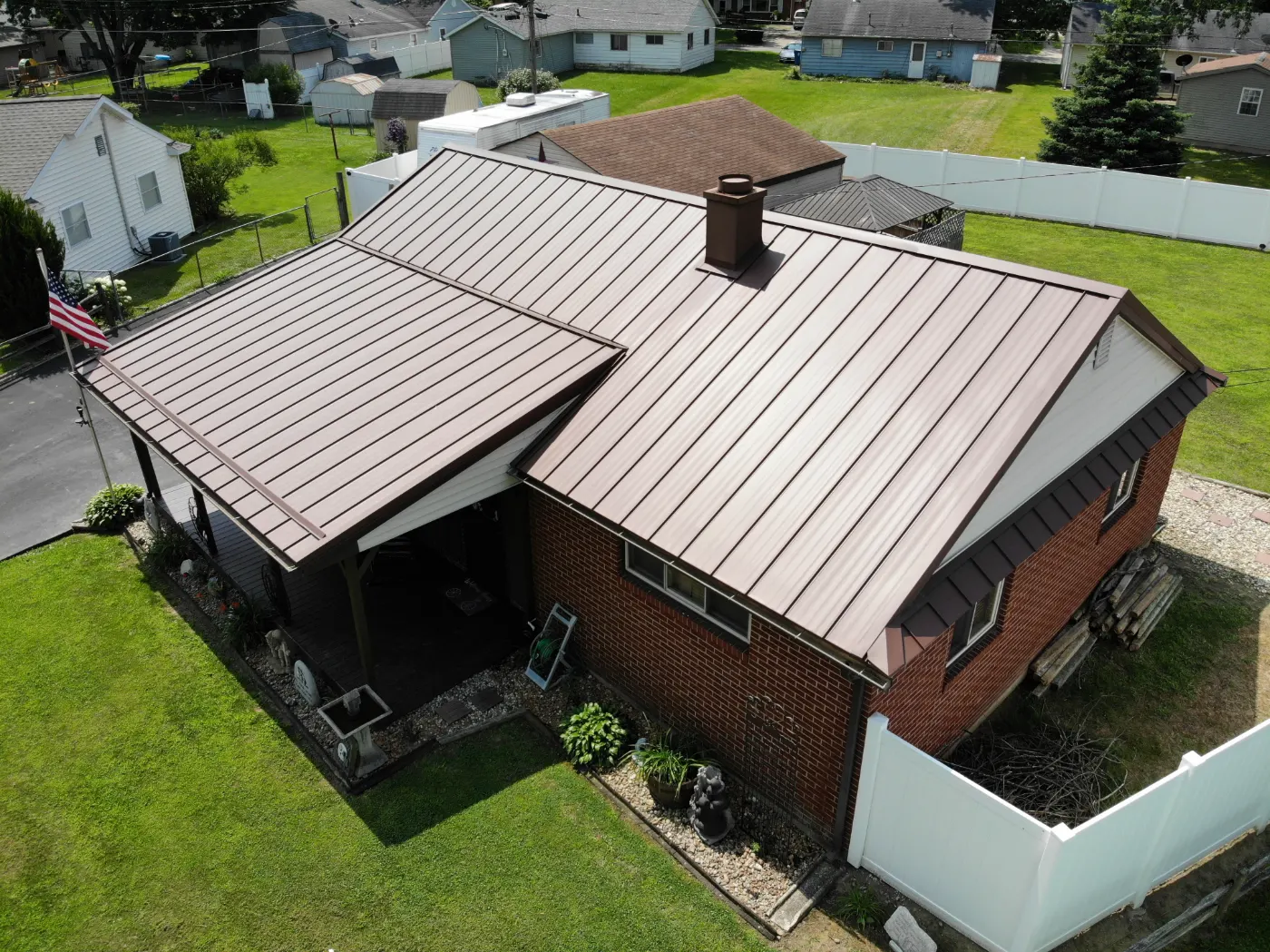 Flashing and seam work in Summitville